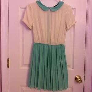 forever 21 mint collared dress